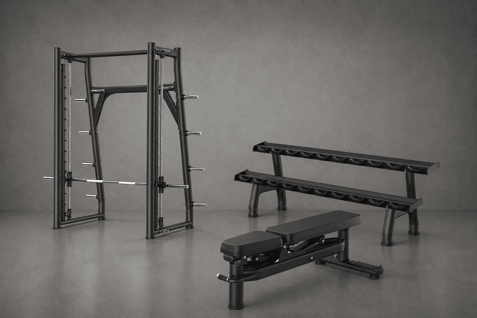 Auswahl Free-Weight-Geräte der FATH Dynamics RE60 Series
