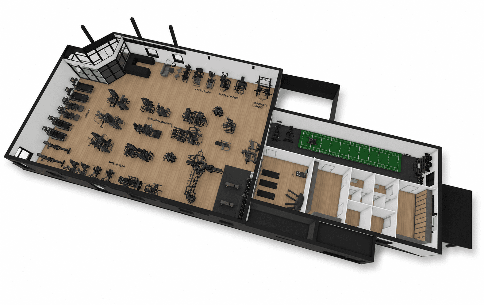 Beispielhafte 3D-Visualisierung — Planungsentwurf